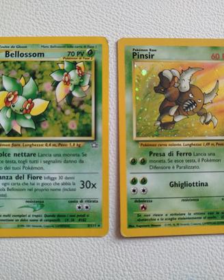 carte Pokemon holo vintage pinsir jungle bellossom