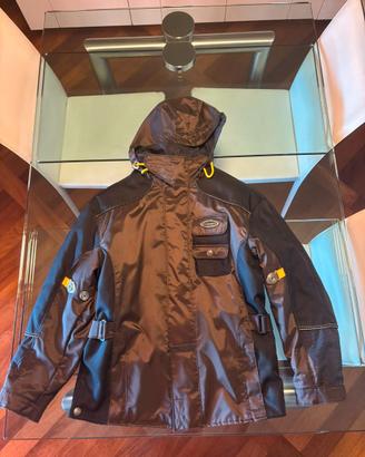 Giacca da moto con imbottitura staccabile e cappuc