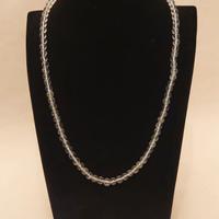 Collana girocollo topazio azzurro chiusura argento