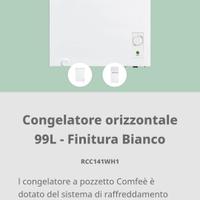 Congelatore Comfee' 99 litri