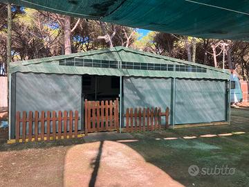 Postazione fissa con roulotte