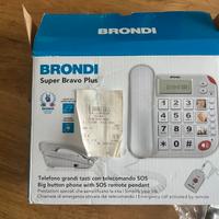 Telefono fisso per anziani Brondi, con SOS