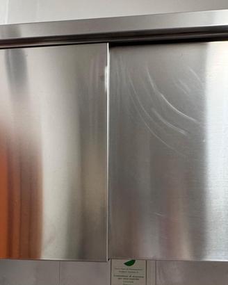 Pensile professionale inox  – 2 ante scorrevoli