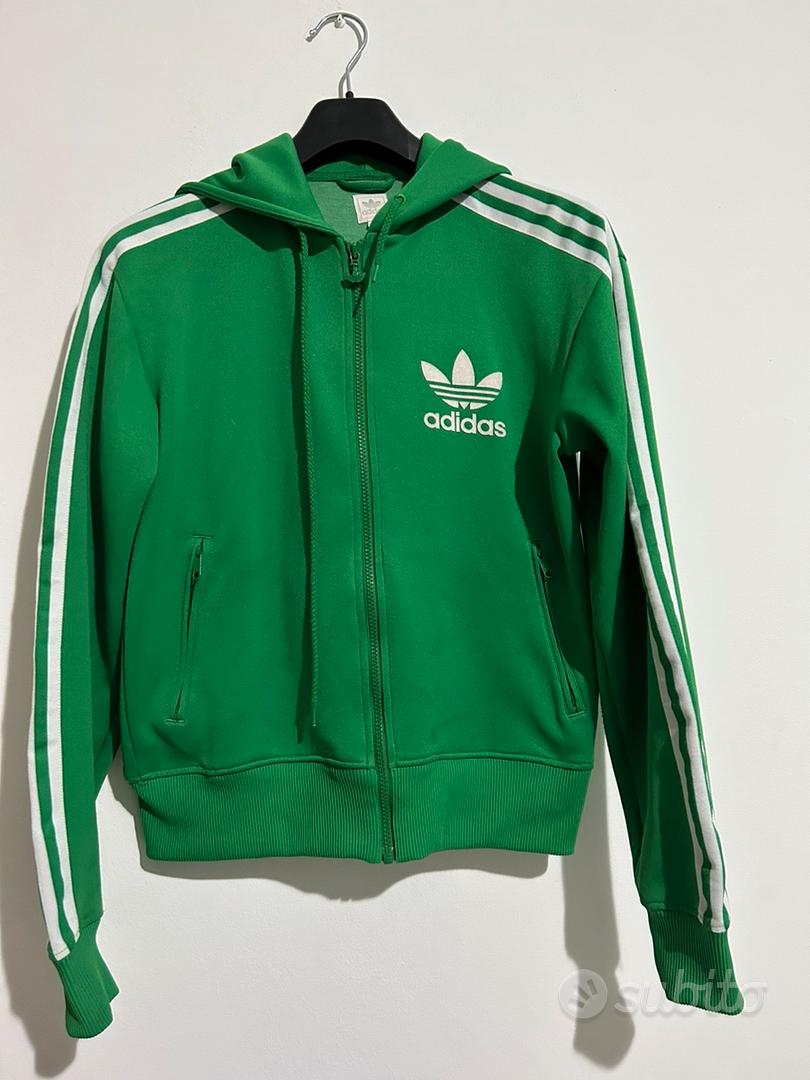 Felpa adidas verde best sale