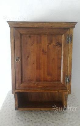 Pensile legno massello cucina bagno