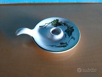 Bugia in ceramica disegno edera