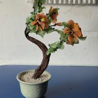 Bonsai Decorativo Vintage con Albero in Giada