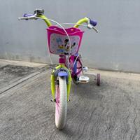 Bici bimba con rotelle usata pochissimo.