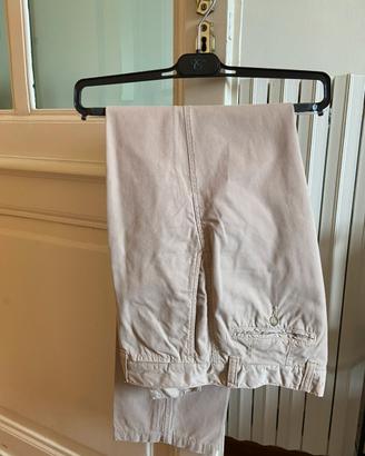Pantaloni Chino Beige Peter Brown Yacht 46 Cotone
