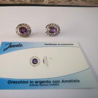 orecchini in argento 925 con Ametista 