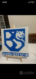 Quadro fatto in lego dello stemma union breacia