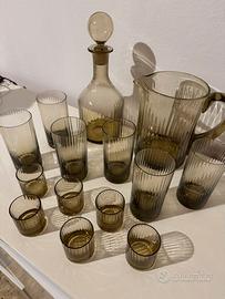 Set bicchieri in vetro di murano