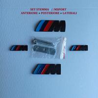 Emblema Bmw Msport anteriore posteriore e laterali