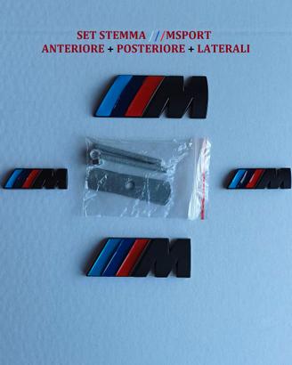Emblema Bmw Msport anteriore posteriore e laterali