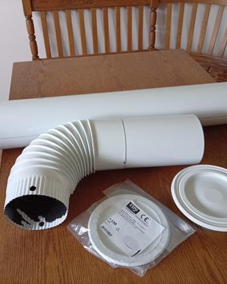 Kit Canna Fumaria Stufa a Legna/Pellet Ø 130mm