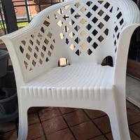 sedie da giardino/balcone in plastica 