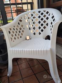 sedie da giardino/balcone in plastica 