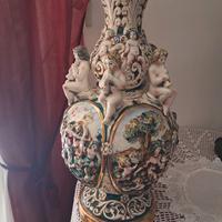 Vaso in ceramica Capodimonte