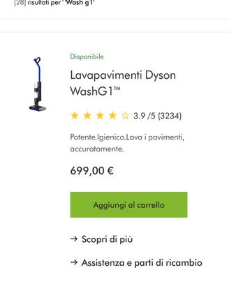 Lavapavimenti Dyson Wash G1
