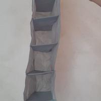 Organizer armadio grigio 30x15x95cm