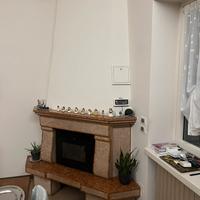 Inserto a Pellet più camino in marmo