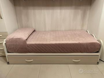 Lettino letto estraibile