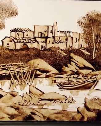 Quadro su cartoncino 33 x 24 cm di Salvatore Spano