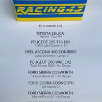 Kit 1/43 modellini da rally - Racing 43