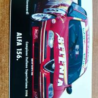 Stickers ufficiale Alfa Romeo 156 campione italian