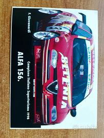 Stickers ufficiale Alfa Romeo 156 campione italian