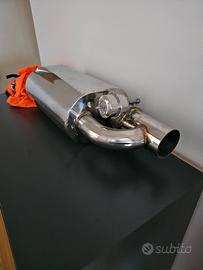 silenziatore 76mm con valvola a depressione