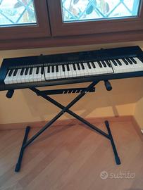 Tastiera Casio TKT-1200 + supporto in metallo nero