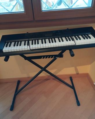 Tastiera Casio TKT-1200 + supporto in metallo nero