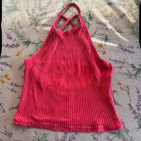 Elegante Top Sportivo Rosso Usato