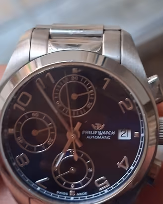 Orologio Philip Watch uomo acciaio automatico cron