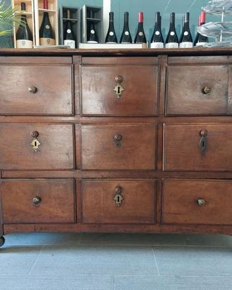 MOBILE DA FARMACIA DEL 700  IN NOCE MASSELLO