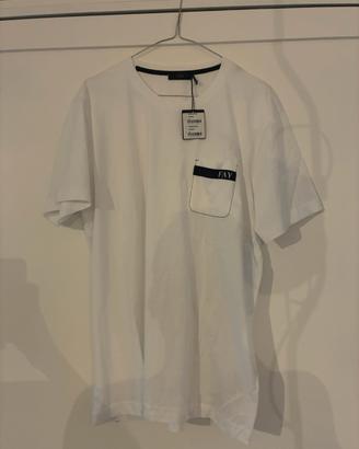 Fay - T-shirt in cotone con taschino