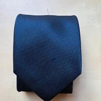 Cravatta blu puntinata