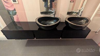 Mobile bagno con lavabo doppio