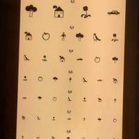 tavola optometria per bambini