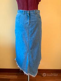 Gonna lunga in jeans