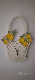 orologio da parete con limoni 