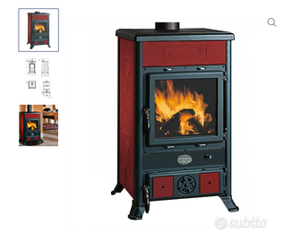 Stufa a legna Nordica Rossella 8kW