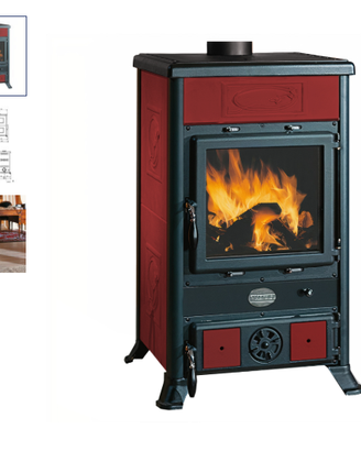 Stufa a legna Nordica Rossella 8kW