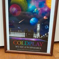Poster con Cornice 24x30 Coldplay
