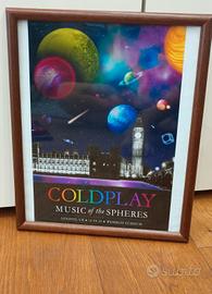 Poster con Cornice 24x30 Coldplay