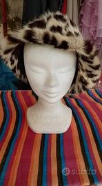 Cappello in leopardo vintage