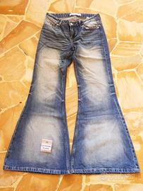 👖 JEANS MAX ZAMPA extra flare Bershka 100% cotone