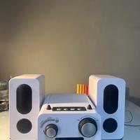 impianto stereo con casse  e USB/AUX