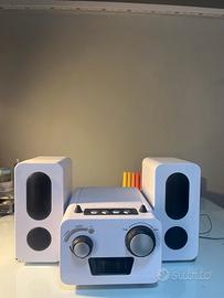 impianto stereo con casse  e USB/AUX